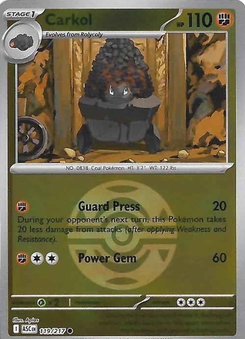 Ascended Heroes Carkol [Ball] Pokémon card